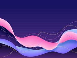 Vector illustration of wavy composition for Abstract Background.