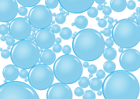 realistisch transparant 3d bubbels onderwater- . zeep bubbels illustratie png