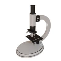 3d render illustration of biology microscope icon school education png