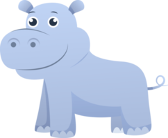 Hippopotamus . Cute cartoon character . png