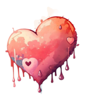 heart watercolor valentine day png