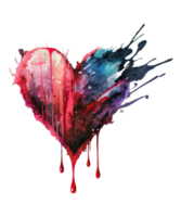 heart watercolor valentine day png