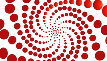 fondo abstracto con bolas espirales rojas png