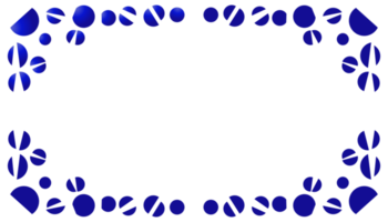fundo abstrato com moldura azul gradiente png
