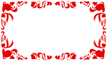 Abstract background with a red frame png