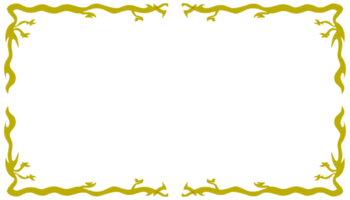 fundo abstrato com moldura amarela gradiente png