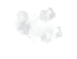 set of cloud and smoke explosion on transparency background png