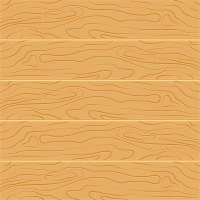Wood texture background. Five wooden boards in flat design. Vector illustration