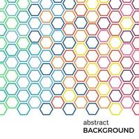 Abstract background with color hexagons elements. Vector illustration.