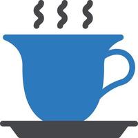 ilustración de vector de taza de té en un fondo. símbolos de calidad premium. iconos vectoriales para concepto y diseño gráfico.