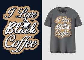 diseño de camiseta de café vector