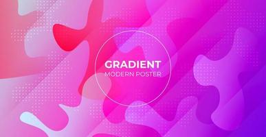 minimal abstract colorful purple pink liquid color gradient, fluid shape geometric with dots background. eps10 vector