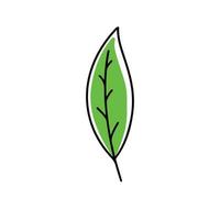 leaf ecology nature element vector icons