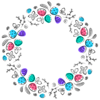 illustration de couronne de pâques png