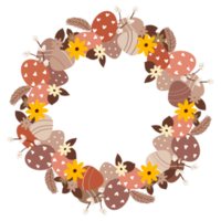 Easter wreath illustration png