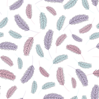 Feathers seamless pattern png