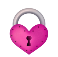 heart-shaped lock as symbol of love png