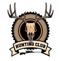 hunting club design vector