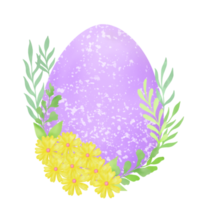 blomma med påsk ägg png