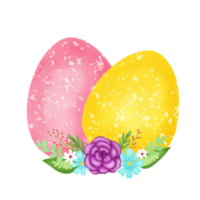 Flower With Easter Eggs png