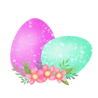 blomma med påsk ägg png