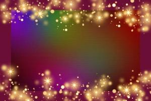 Colorful gradient background with colorful frame and bokeh or orange glitter light decoration. Colorful card design background. Colorful decorative background. photo