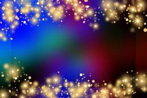 Colorful gradient background with colorful frame and bokeh or orange glitter light decoration. Colorful card design background. Colorful decorative background. photo