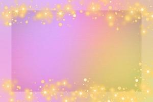 Colorful gradient background with colorful frame and bokeh or orange glitter light decoration. Colorful card design background. Colorful decorative background. photo