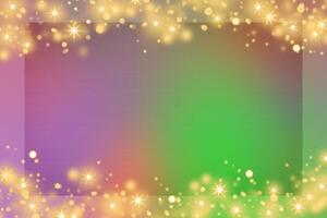 Colorful gradient background with colorful frame and bokeh or orange glitter light decoration. Colorful card design background. Colorful decorative background. photo