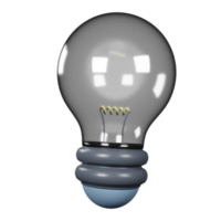 lâmpada de energia 3d png