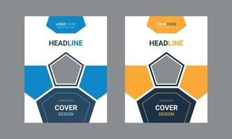 Corporate Book Cover Design Template. Can be used for Brochures, Annual reports, magazines, Posters, Business presentations, portfolios, flyers, banners, and Websites. vector