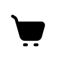 vector de icono de carrito de compras para web o aplicación móvil