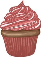 cupcake dessert vector