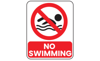 Nee zwemmen icoon - Nee zwemmen Oppervlakte Aan transparant achtergrond. png