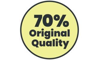 Original quality product label badge stamp design png