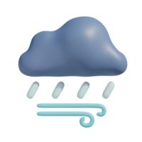 windy clouded on transparent background png