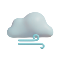 windy cloud on transparent background png