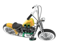 Motorrad isoliert auf transparentem Hintergrund. 3D-Rendering - Abbildung png