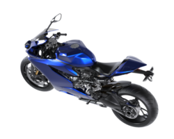 Motorrad isoliert auf transparentem Hintergrund. 3D-Rendering - Abbildung png