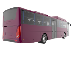 City bus isolated on transparent background. 3d rendering - illustration png