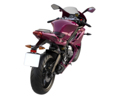 Motorcycle isolated on transparent background. 3d rendering - illustration png