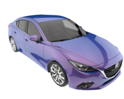 carro moderno isolado em fundo transparente. renderização 3D - ilustração png