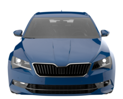 Modern car isolated on transparent background. 3d rendering - illustration png