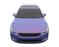 Modern car isolated on transparent background. 3d rendering - illustration png