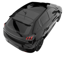 Modern car isolated on transparent background. 3d rendering - illustration png