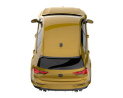 Modern car isolated on transparent background. 3d rendering - illustration png