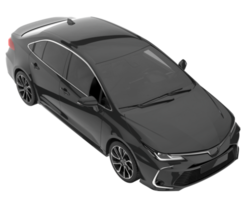 carro moderno isolado em fundo transparente. renderização 3D - ilustração png