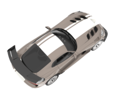 Muscle car isolated on transparent background. 3d rendering - illustration png