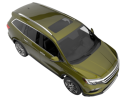 Realistic SUV isolated on transparent background. 3d rendering - illustration png
