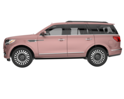 Realistic SUV isolated on transparent background. 3d rendering - illustration png